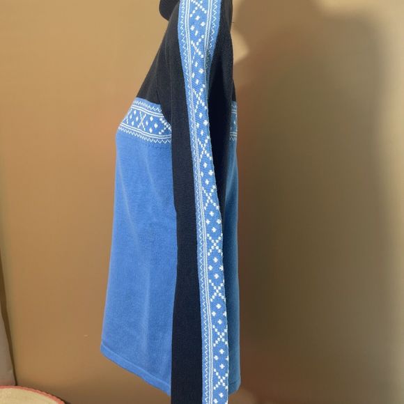 Women’s Turtleneck Sweater. Blue. Size Small. Paul Harris Design - Picture 4 of 10